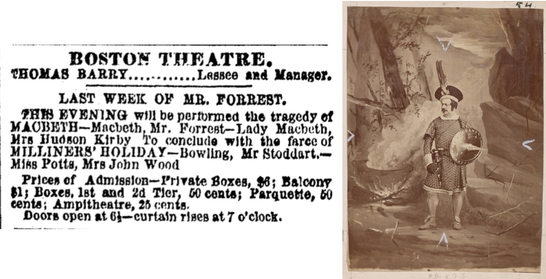 Edwin Forrest in Macbeth