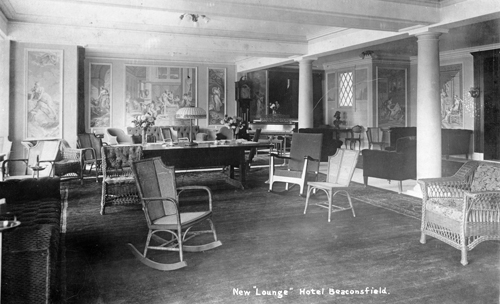 Lounge at the Beaconsfield Hotel, 1912