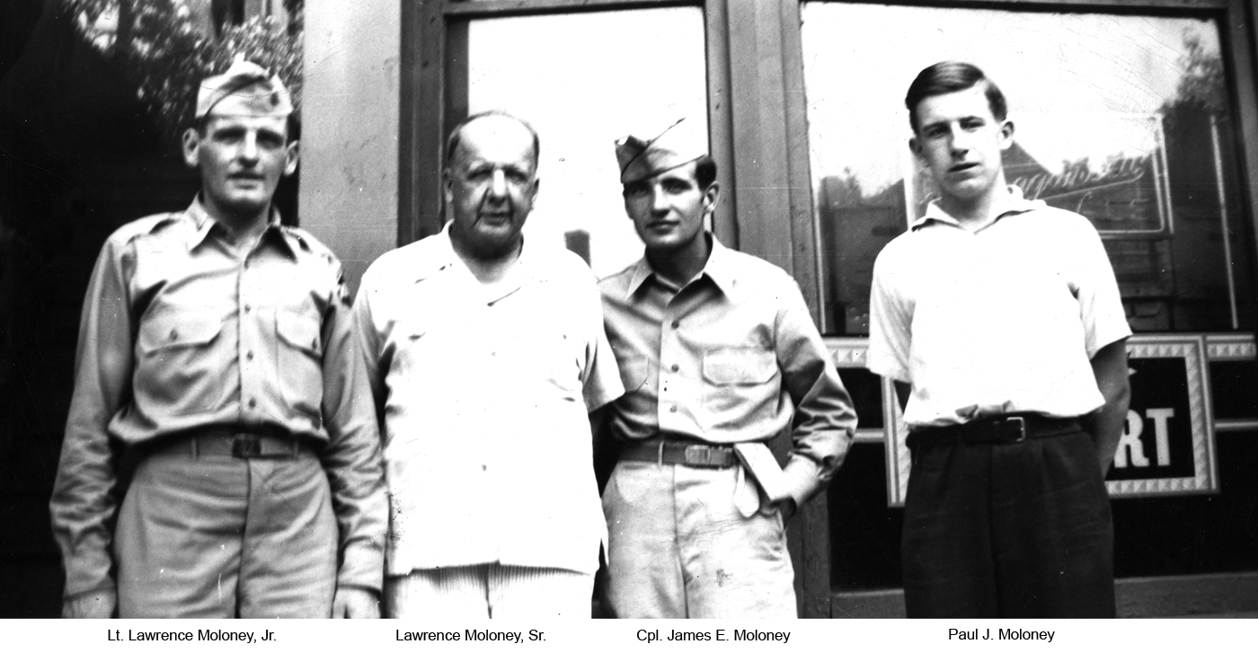 Lawrence Moloney and 3 Sons, August 1944