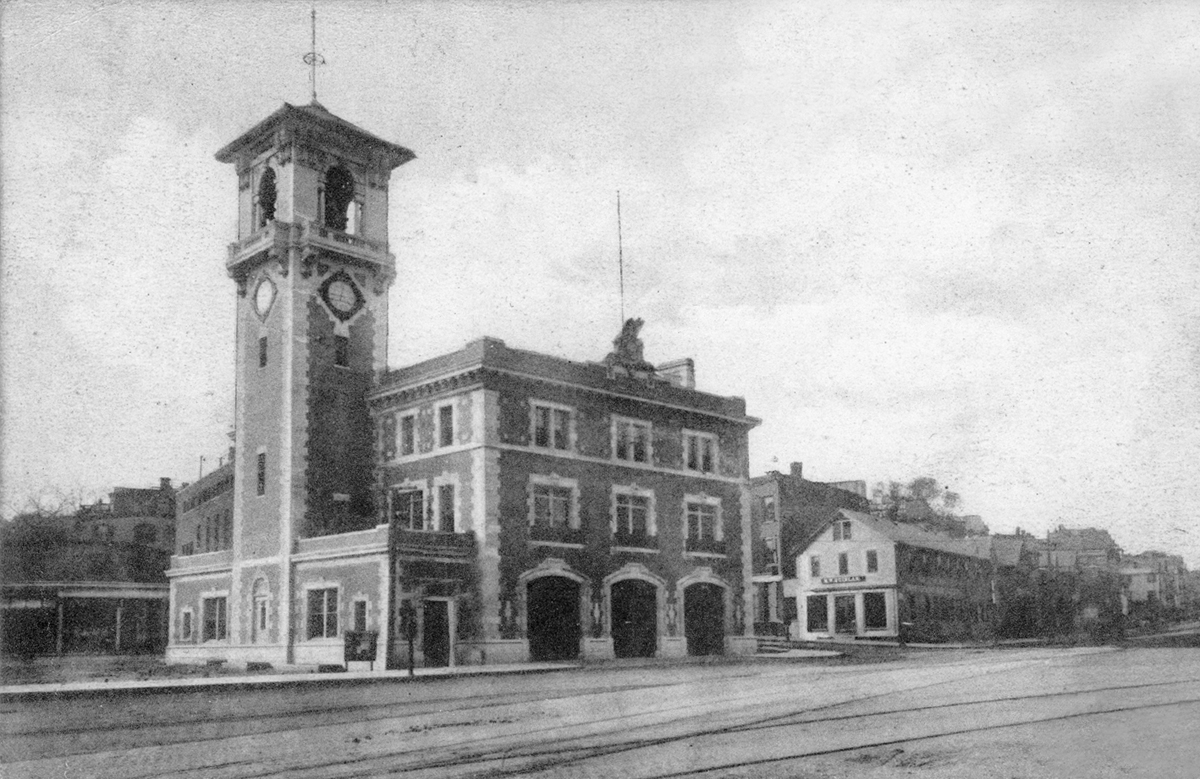 Fire Station #1, Brookline Village, 1909
