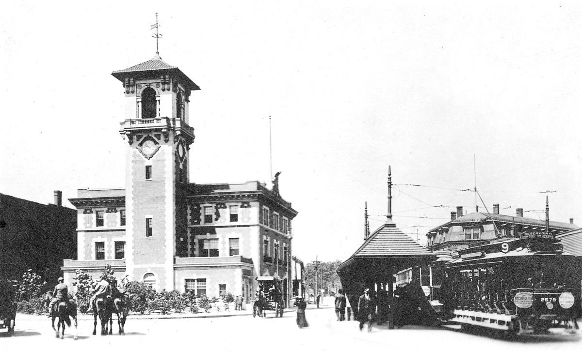 Fire Station #1, Brookline Village, circa 1910