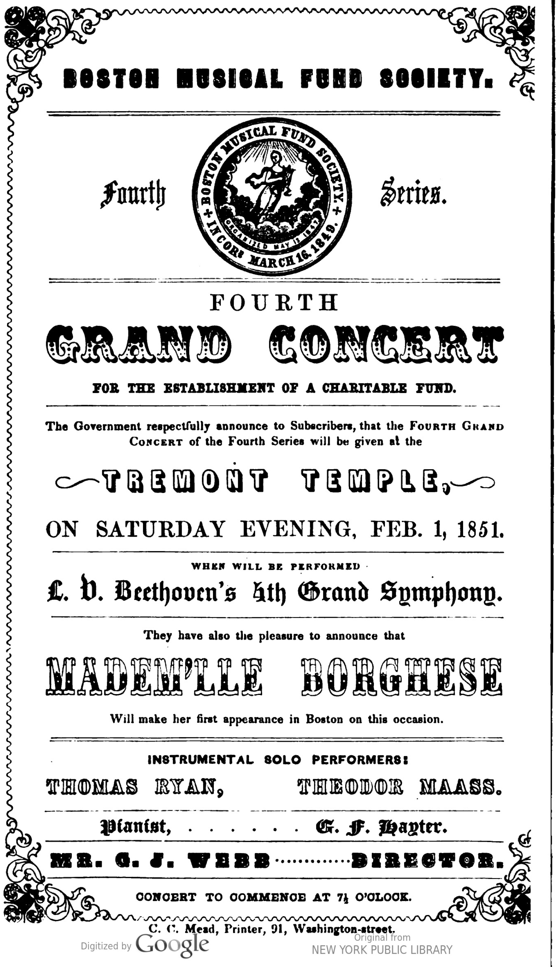 Musical Fund 18510201