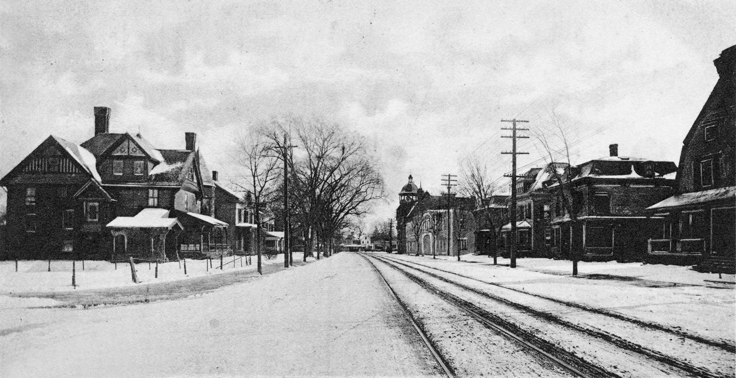 Harvard St. at Babcock St., circa 1912