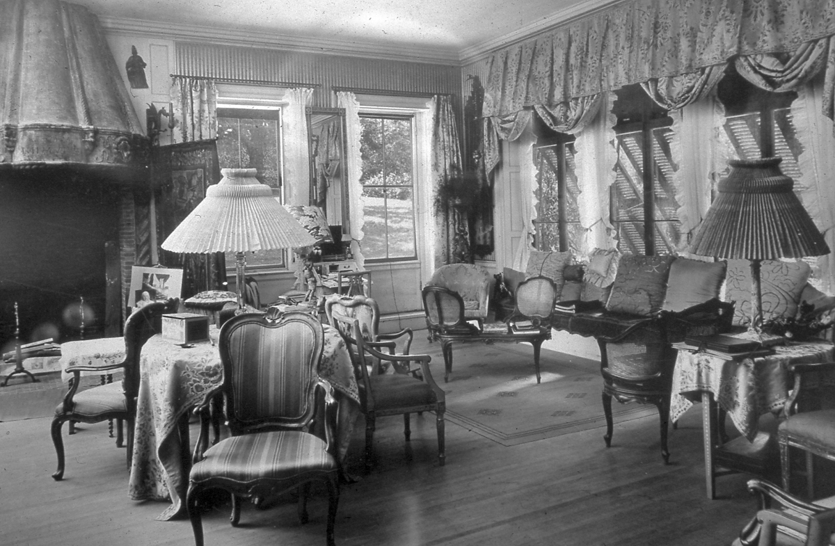Livingroom, John Gardner House, circa 1900