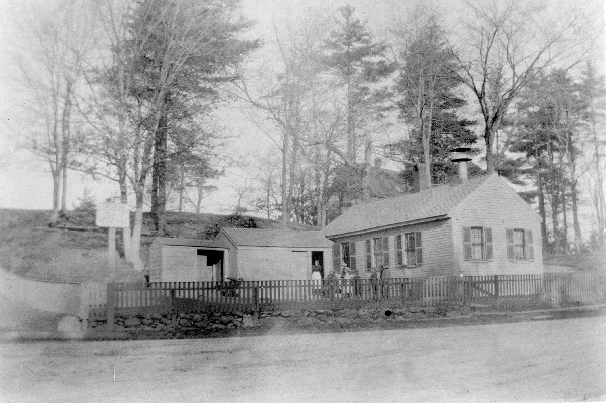 Putterham Schoolhouse, Newton St. at Grove St., circa 1907