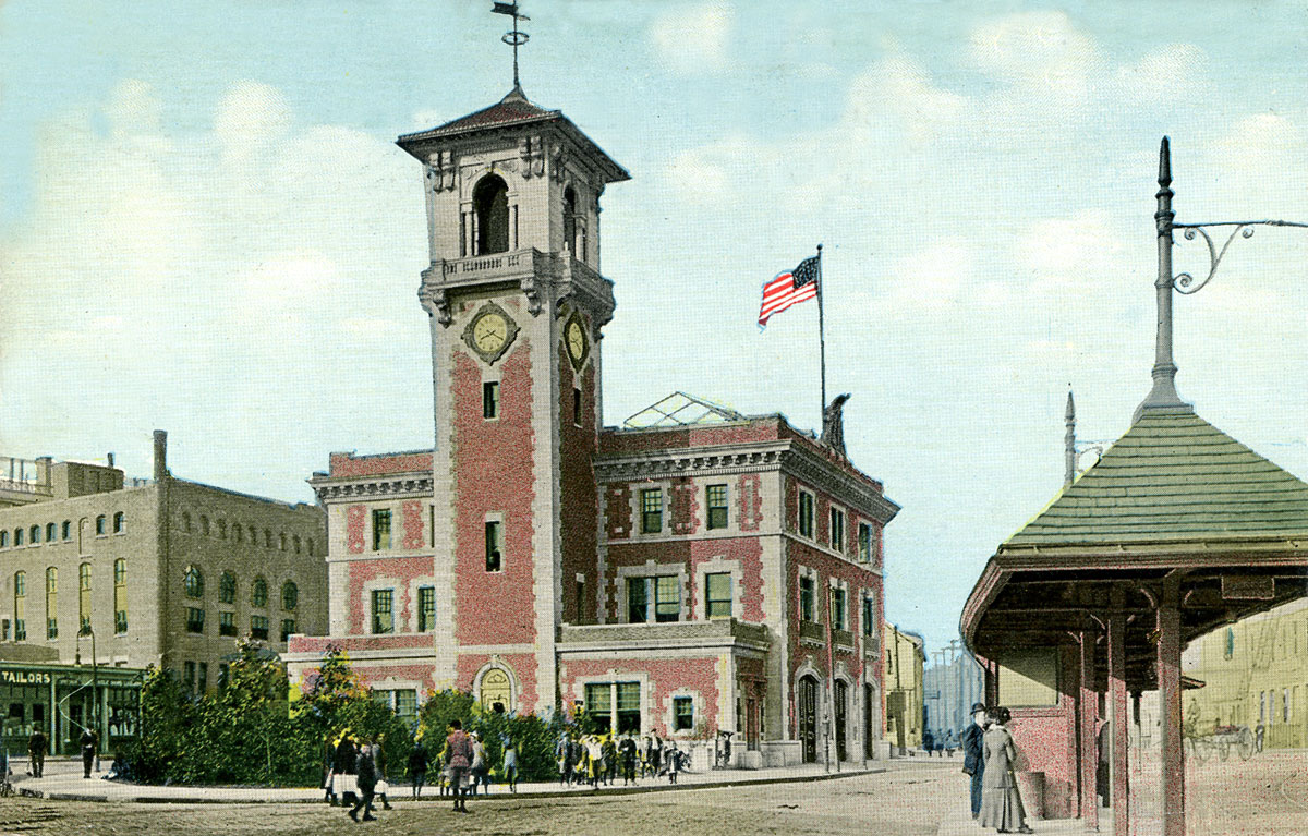 Fire Station #1, Brookline Village, 1912