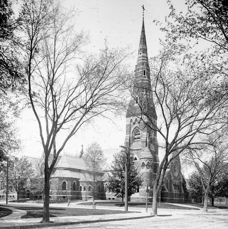 Harvard Congregational Church; Erected 1873